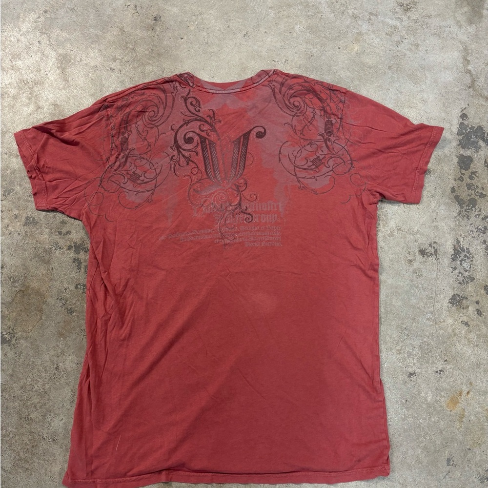 Men's Red Graphic T-Shirt